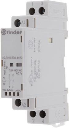 Image du produit Finder Modular contactor 2NC 25A 230V ac/dc