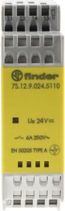 Actual product image Finder Relay module ,1NO+1NC 6A 24Vac