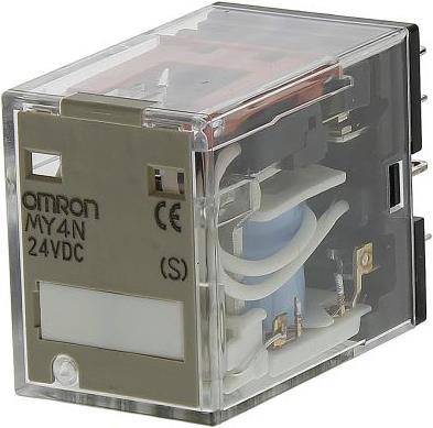 Omron Industrial Automation Plug-in Relay, LED, 14 pin 4PDT 5A 24VDC