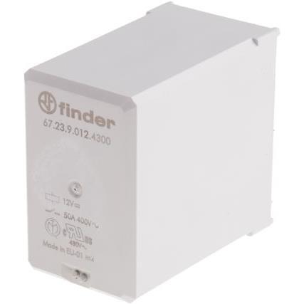 Finder Relay pcb 50A 3PST-NO 12vdc, Relais
