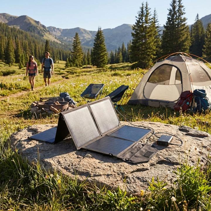 Produktbild Casativo Faltbares Solarpanel, 8 monokristalline Solarzellen, 100 Watt (100 W, 4.40 kg)