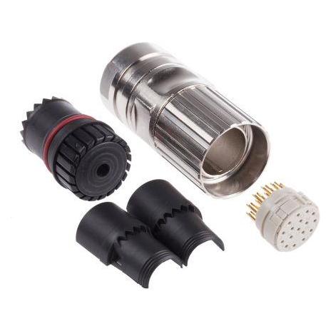 Phoenix Contact M23,17W cable connector,female contacts, Elektronikkabel + Stecker