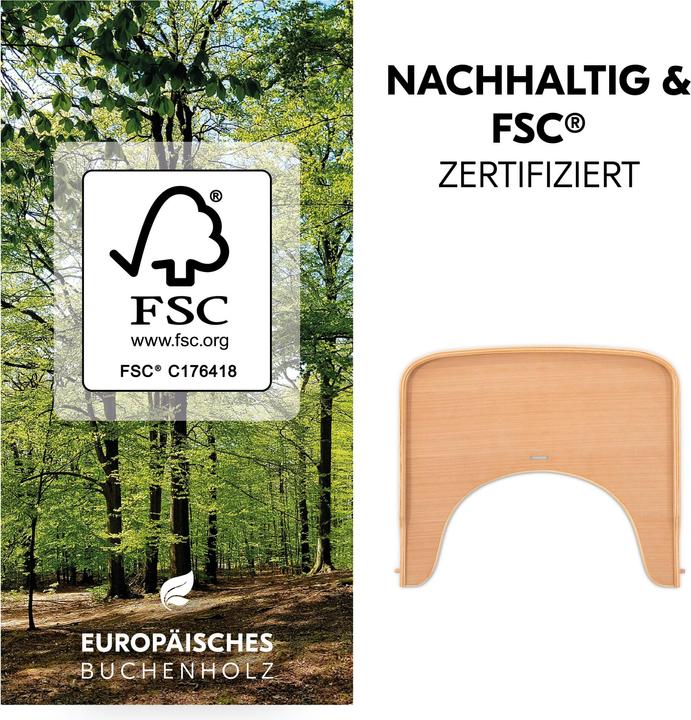 Produktbild Hauck Alpha Wooden Tray Natural