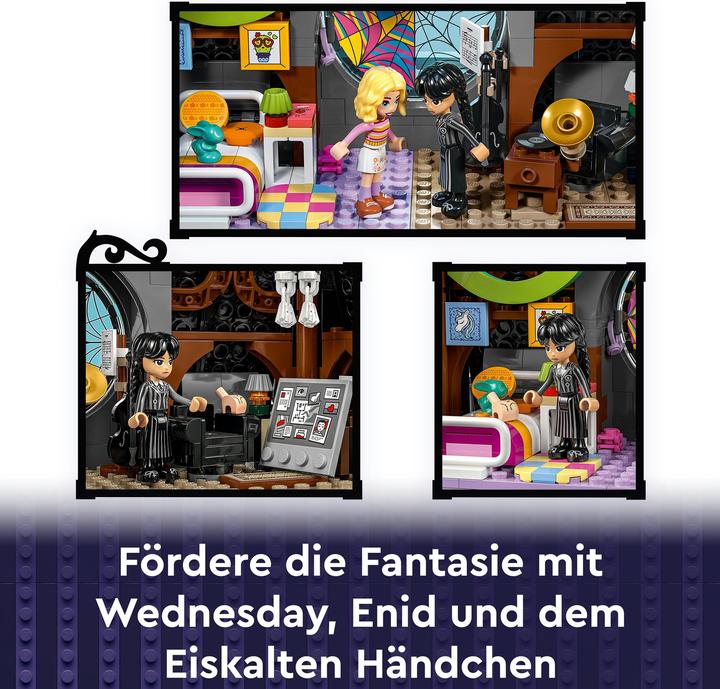 Actual product image LEGO Wednesdays und Enids Zimmer im Studentenwohnheim (76781, LEGO Wednesday, LEGO Rare Sets)
