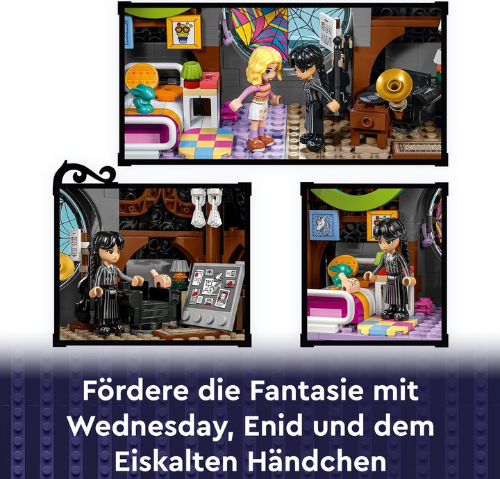 Image du produit LEGO Wednesdays und Enids Zimmer im Studentenwohnheim (76781, LEGO Wednesday, LEGO difficiles à trouver)