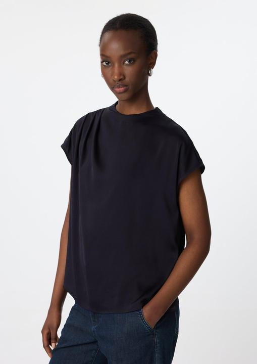 Image du produit Comma Bluse Strukturierte Bluse mit Falten-Detail (34)