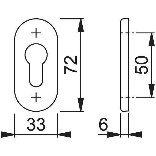Magni, Maniglia + Guarnizione Porte, Hoppe Rosa Scorrevole 55S F1M (Maniglia Della Porta)