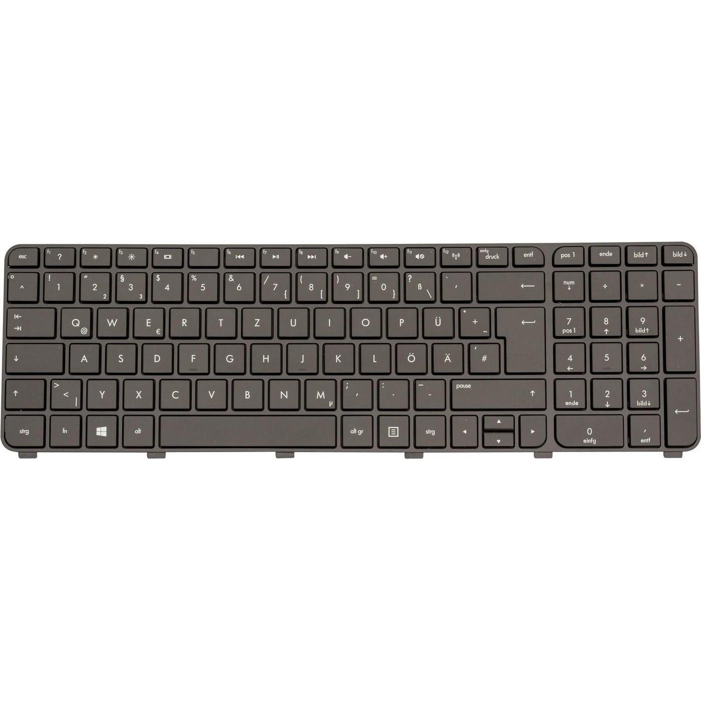 HP Keyboard (GERMAN), Notebook Ersatzteile, Schwarz