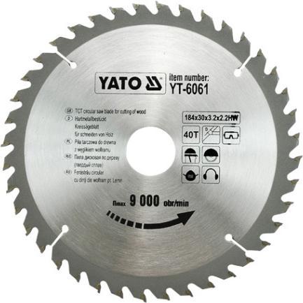 Immagine prodotto Yato LAMA TCT PER LEGNO 184X40TX30 MM
