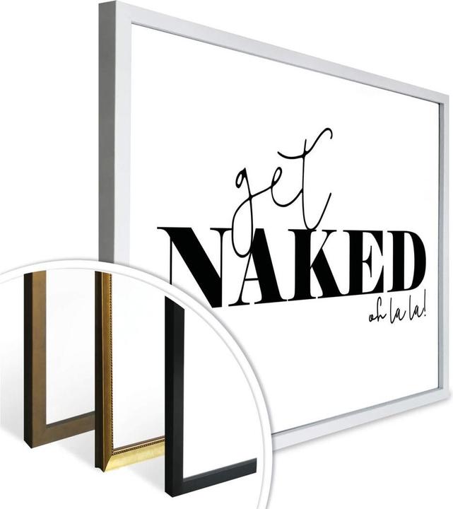 Produktbild Trenddeko Poster Get naked 40 x 50 cm, Papier (40 x 50 cm)