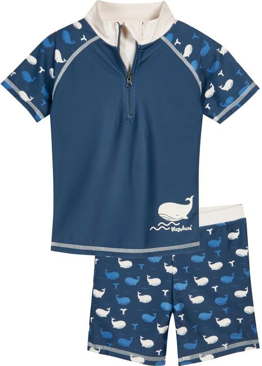 Image du produit Playshoes Ensemble maillot de bain UV manches courtes baleine marine taille 122/128 (122, 128)