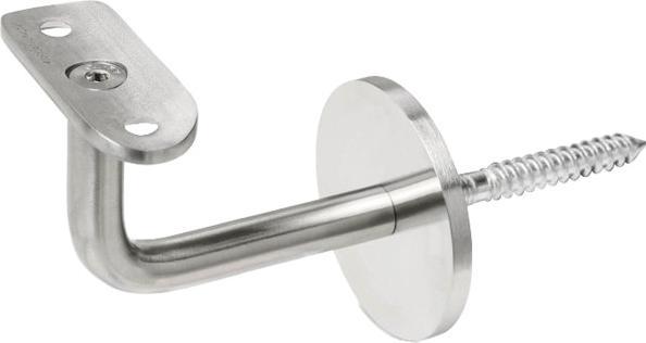 OK-Line Supports de main courante mod+AMMAqA-le 02 avec rosace plate (Acier inoxydable)