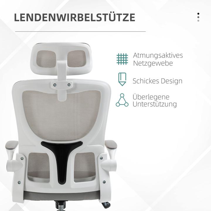 Immagine prodotto Vinsetto Bürostuhl Mesh Grau (45 - 53 cm)