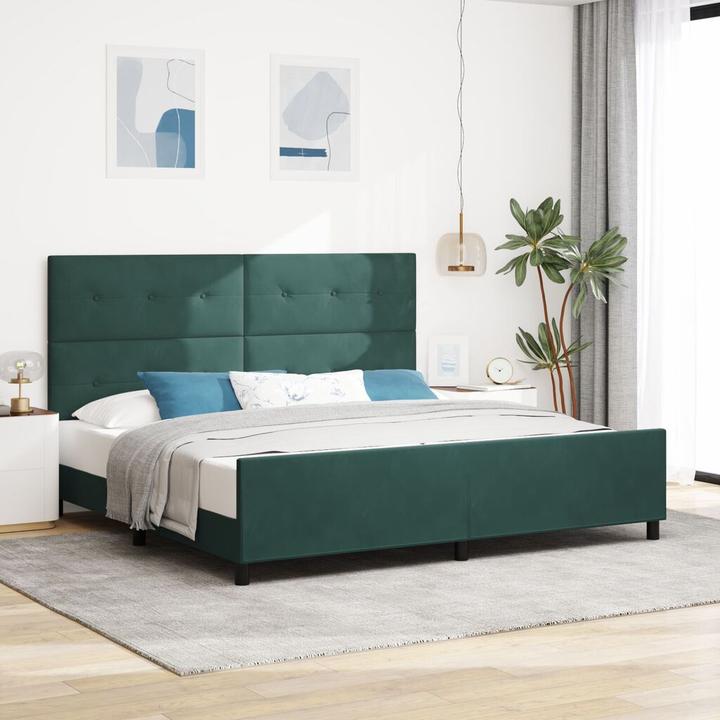 Actual product image vidaXL Modernes Bett (200 x 200 cm)