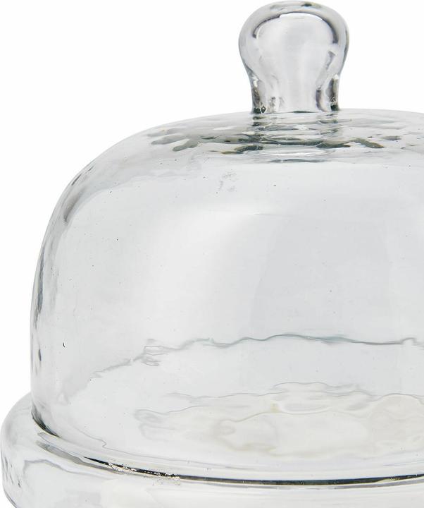 Immagine prodotto Loberon Vaso a campana in vetro con piatto Barnsdale chiaro/bianco