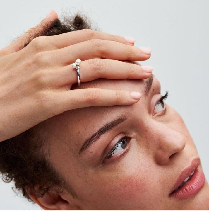 Produktbild Pandora Duo Behandelte Süsswasserzuchtperlen Ring (56, 925 Silber)