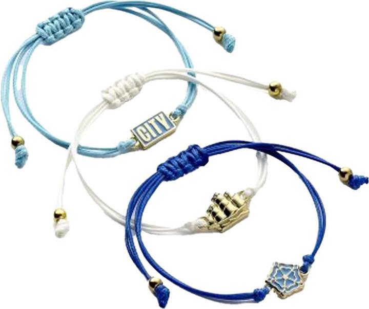 Immagine prodotto Manchester City FC Amicizia Braccialetto Set (100% materiale sintetico)