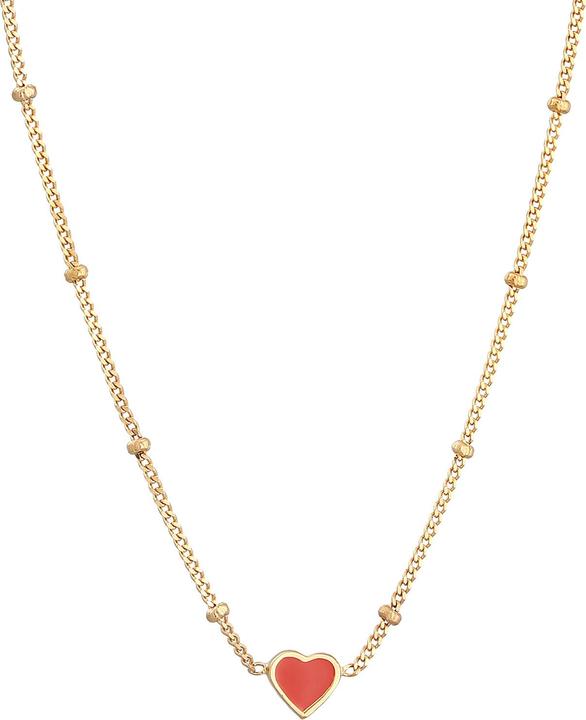 Immagine prodotto Elli Cuore (Argento 925 placcato oro, Nessuna pietra, Smalto, 40 cm)