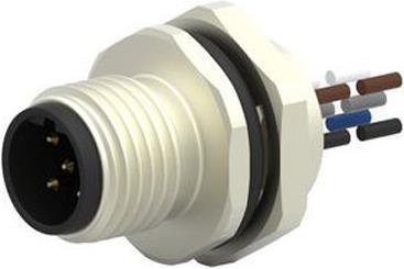 Produktbild TE Connectivity M12,FRONT MOUNTING,MALE,B,5P,0.2M WIRE