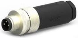 Produktbild TE Connectivity M8,SCREW, MALE,S,UNSHIELD,3P,GOLD