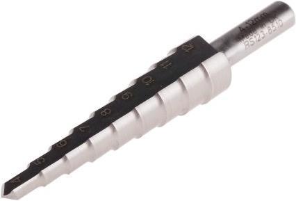Actual product image RS PRO 4-12mm HSS step drill bit 6.5mm shank (4 - 12)
