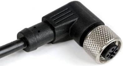 Produktbild RS PRO M12 Connector Female Angled,4W, 2m, Mini