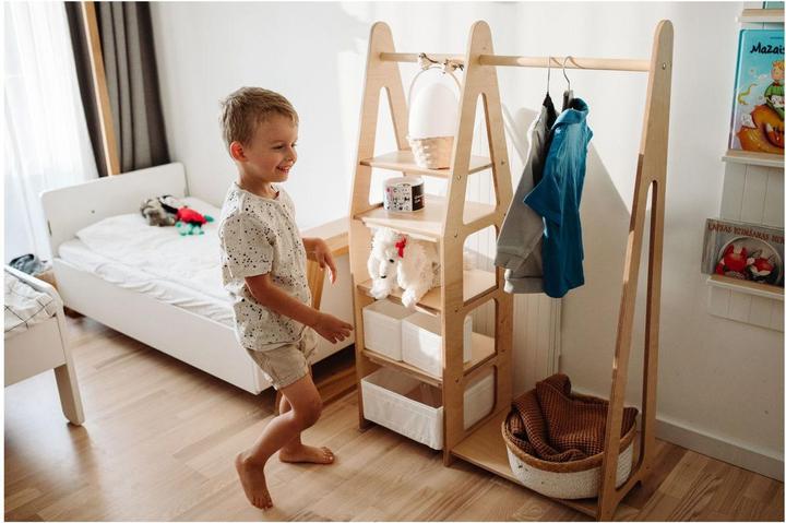 Actual product image Duck Woodworks Children's wardrobe with shelves