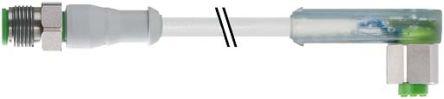 Image du produit RS PRO M12 3P,M-M12 3P,F,R/A LED,5M,Hygien.F&B