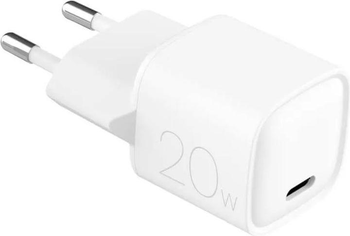 Puro Super Mini wall charger 20W, USB-C, data transfer, fast charging, white (20 W)