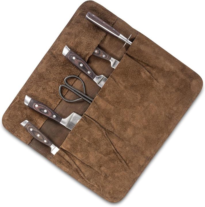 Actual product image Angus Stoke Leather knife pouch
