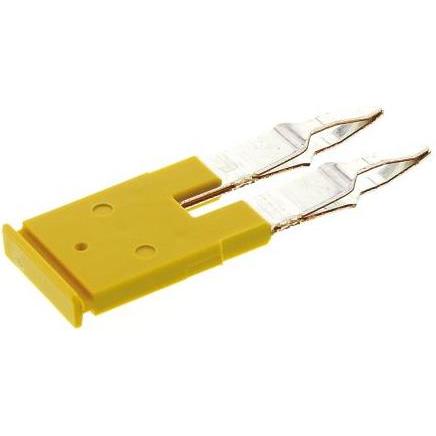 Weidmüller Morsettiera DIN 2 poli 4mm Weidmuller (Vari), Accessori di elettronica + Alloggiamento, Giallo