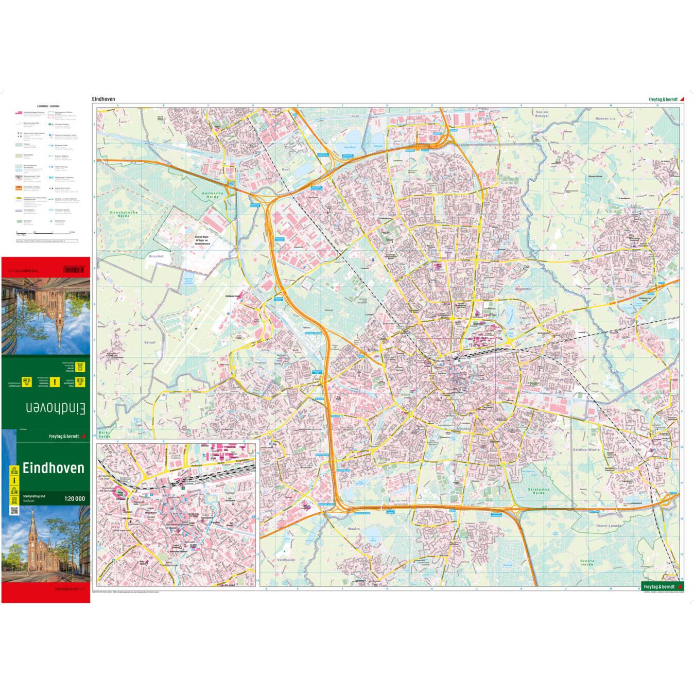 Thumbnail - Eindhoven, Stadtplan 1:20.000, freytag, Landkarte