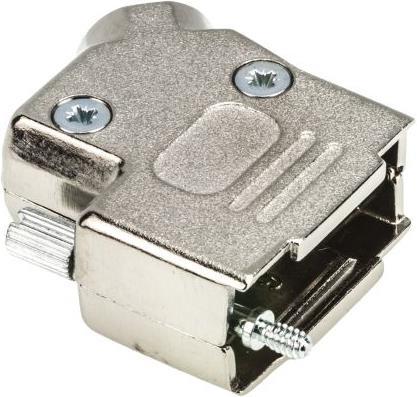 Produktbild MH Connectors Sub-D Gehaeuse vernickelt 9-polig 45°