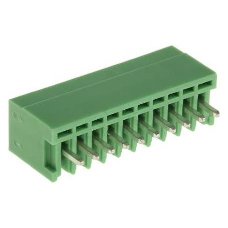 Phoenix Contact Grundgehäuse MCV 0,5 10-polig, Elektronikkabel + Stecker, Grün