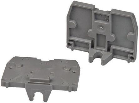 Produktbild Wago Endplatte mit M4-Flansch (Anschlussleiste)