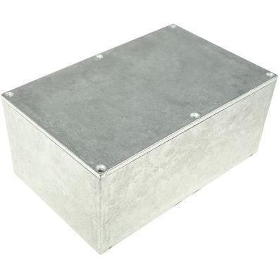 Hammond Gehäuse Aluminium 188x120x78mm (Gehäuse), Elektronikzubehör + Gehäuse, Silber