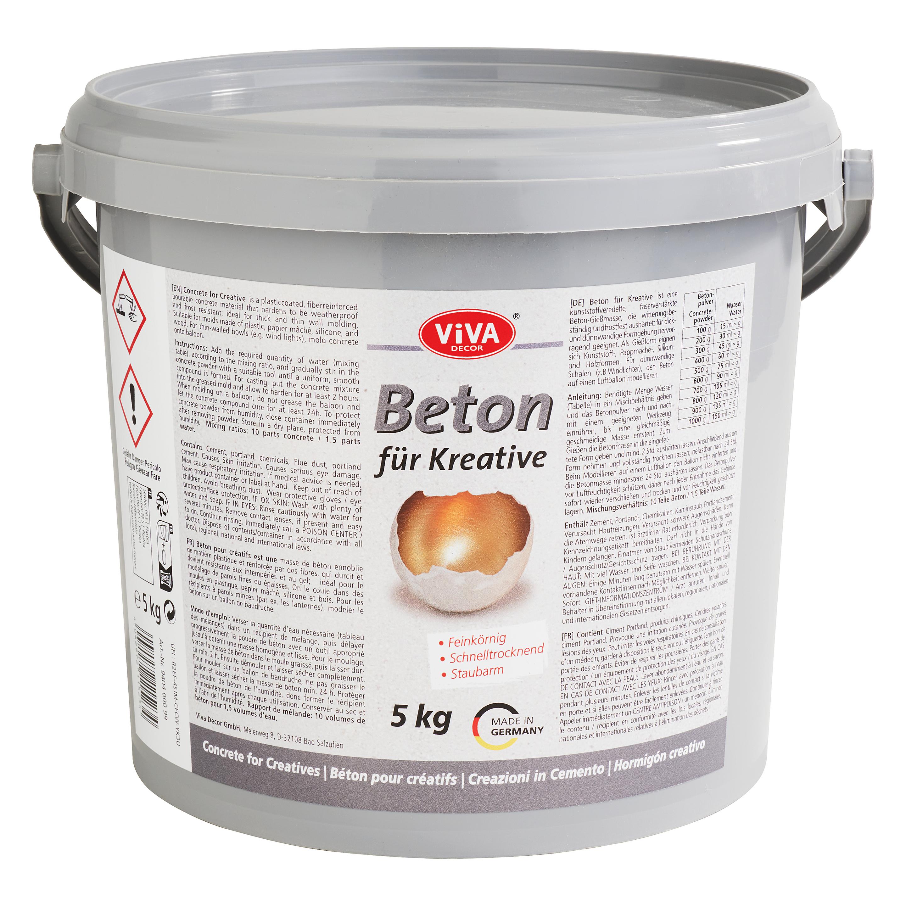 Viva Decor Gieá Beton, Fijnkorrelig, Emmer Van 5, 0 Kg
