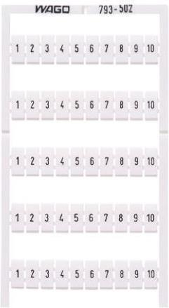 Wago Cartes Marquage Horizontal Wmb 1-10