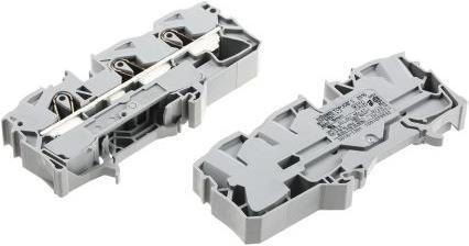 Produktbild Wago DIN-Schienenklemme 3 x 16 mm2 grau