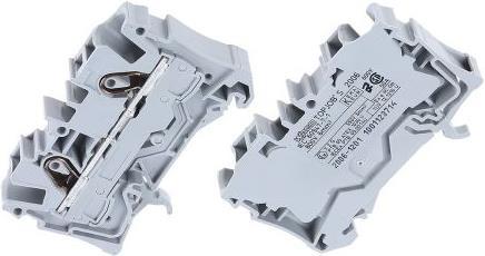 Produktbild Wago DIN-Schienenklemme 2 x 6 mm2 grau (Diverse)