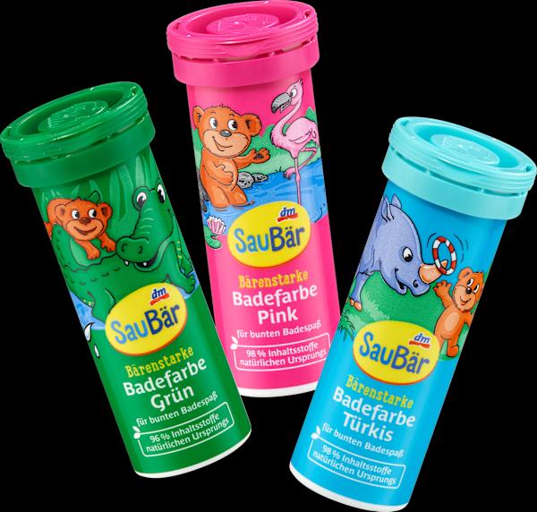 Produktbild dm SauBär Badefarbe (Badeperlen)