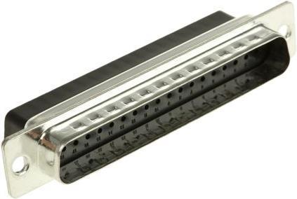 Actual product image RS PRO 37 way shielded crimp D plug shell,5A