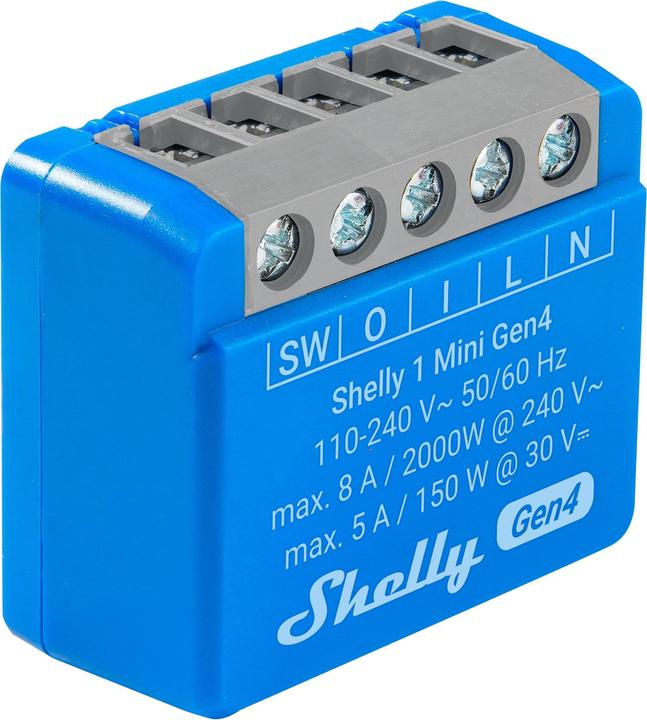 Productafbeelding Shelly 1 Mini Gen4 (Schakelaandrijving)
