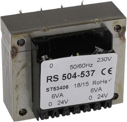 Produktbild RS PRO Transformator PCB 12VA 2x24V