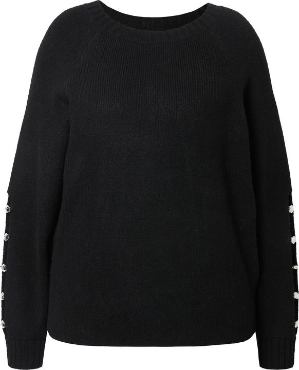 Produktbild Studio Untold Pullover, Boxy Shape, Ballonärmel mit Schlitz und Ziersteinen (42, 44)