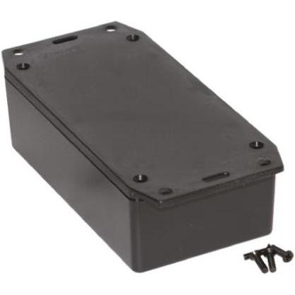 Hammond Flame retardant enclosure, flanged lid (Gehäuse), Elektronikzubehör + Gehäuse, Schwarz