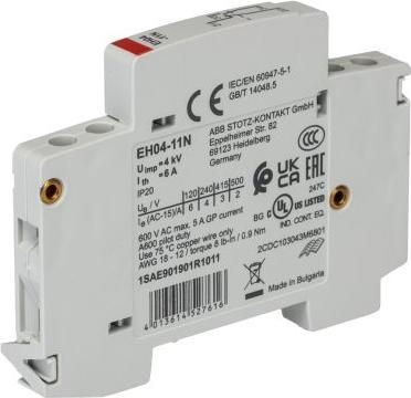 Actual product image ABB EH04-11N Auxiliary contact block 1S/1Ö