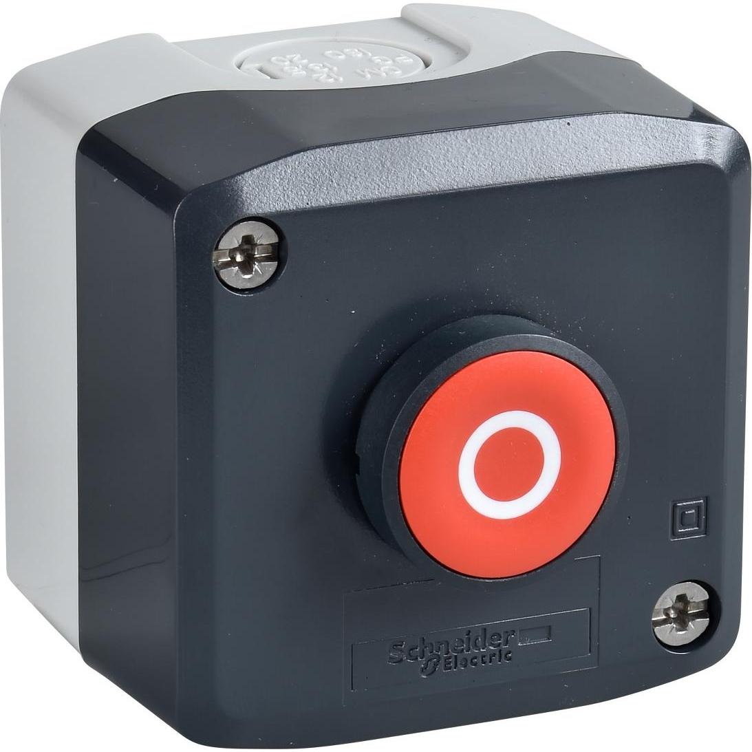 Schneider Electric Alloggiamento per montaggio a superficie XAL-D, funzione Start o XALD112E, Pulsante + Interruttore, Grigio