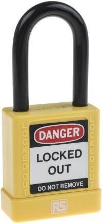 Produktbild RS PRO Yellow Non Conductive Safety Padlock,Std