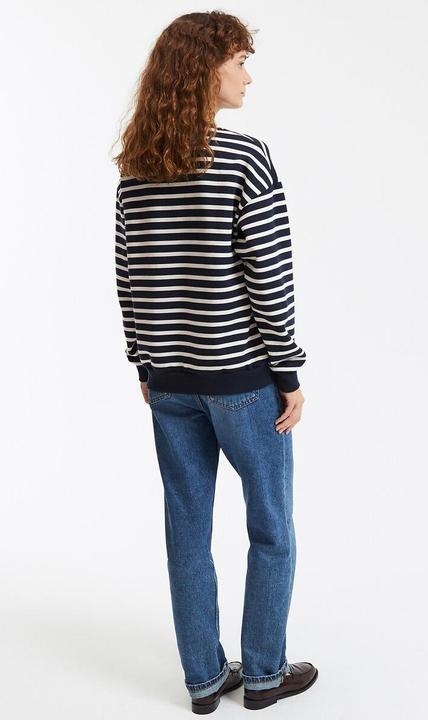 Actual product image La Redoute Collections Gestreiftes Sweatshirt mit geknöpfter Schulter (S)